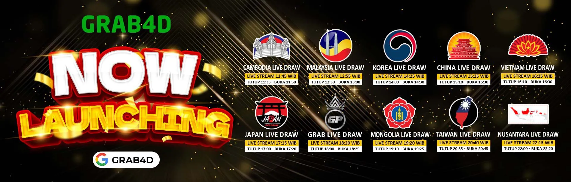 GRAB4D — jadwal pasaran Live Draw